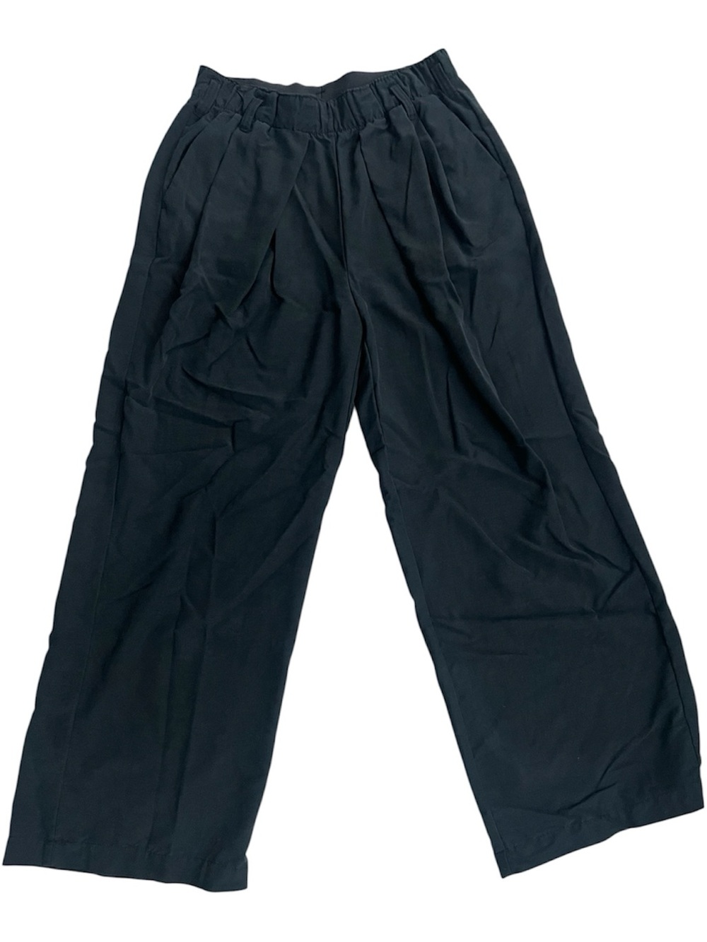 Free PeopleWide Leg Elastic Waist Pants Black XS